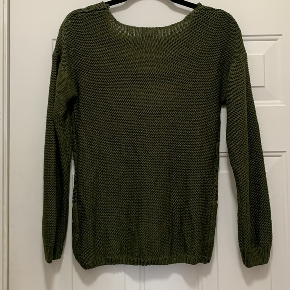3/$15 Cupcake size small forest green sweater size small - Picture 5 of 5